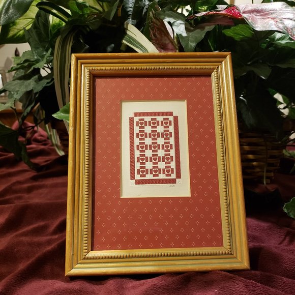 Figi Graphics Paper Art Quilt Framed Picture - Picture 1 of 2